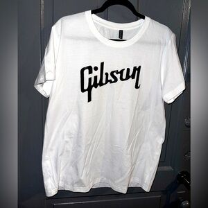 White shirt black graphic men size 2XL